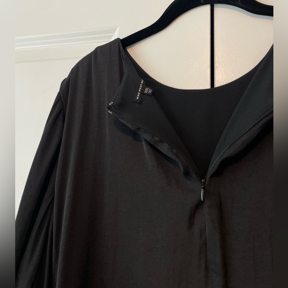 Who What Wear Ruffle Bell Sleeve Dress ax XXL in Black - Picture 4 of 7